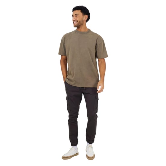 Brave Soul Heren Cargo Joggingbroek (Donkergrijs) - Image 1