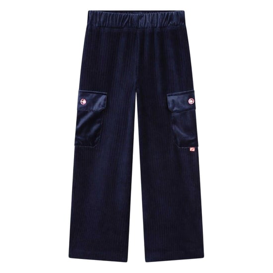 Billieblush Velours wijde pijp cargobroek voor meisjes (Marine) - Image 1