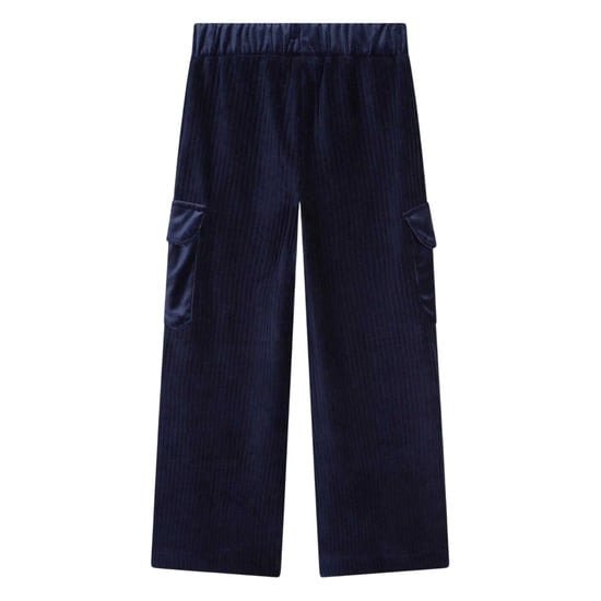 Billieblush Velours wijde pijp cargobroek voor meisjes (Marine) - Image 2