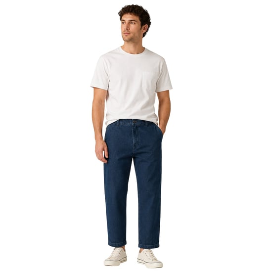 Levis Chino voor heren met visgraatpatroon, wijde pijpen en een losse pasvorm (Blauw) - Image 3