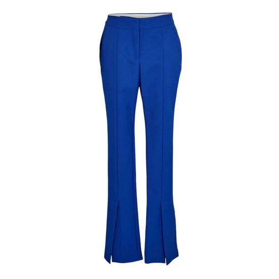 Off White Slanke broek met hoge taille voor dames (Blauw) - Image 2