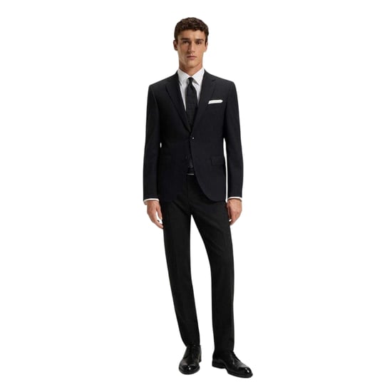 Boss Heren H-Genius Virgin Wool Broek (Zwart) - Image 1
