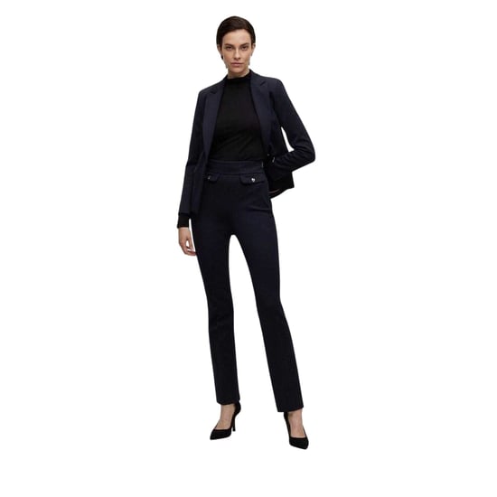 Hugo Boss Dames/Dames Slim Broek (Donkerblauw) - Image 1