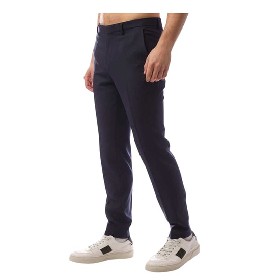 Hugo Heren Hesten Wollen Broek (Donkerblauw) - Image 1