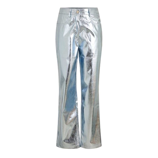 AmyLynn Dames/Dames Metallic Normale Broek (Blauw) - Image 1