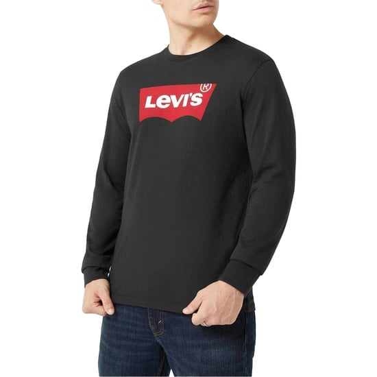 Levis Heren Vleermuisvleugels T-Shirt (Zwart) - Image 1