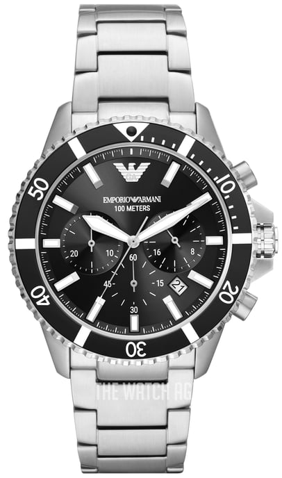 Emporio Armani Diver Heren Horloge Zilverkleurig AR11360 - Image 1
