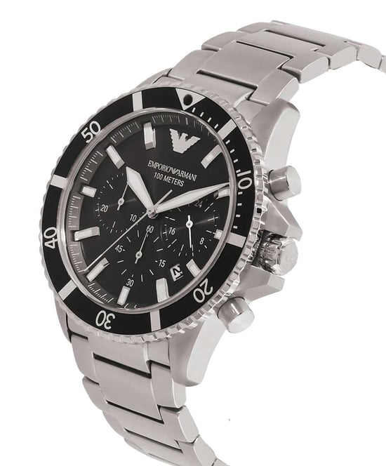 Emporio Armani Diver Heren Horloge Zilverkleurig AR11360 - Image 3