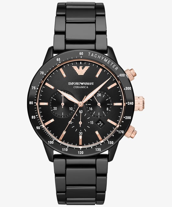Emporio Armani Mario herenhorloge Zwart AR70002 - Image 1