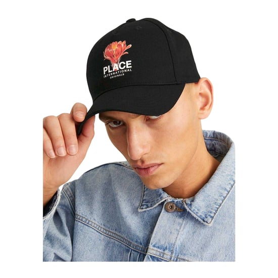 Jack And Jones Casual Baseball Cap (Zwart/Rood gevlekt) - Image 3