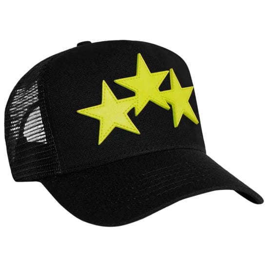 Amiri Trucker met sterren voor volwassenen (ZWART/GEEL) - Image 2