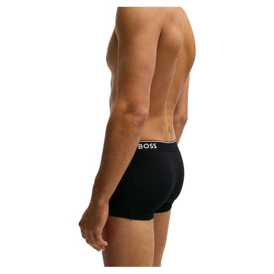 Boss Heren Bodywear Logo Boxershorts (Set van 3) (Grijs/Zwart) - Image 2