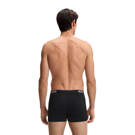 Boss Boxershorts met logo voor heren (set van 3) (Zwart/Wit) - Image 3