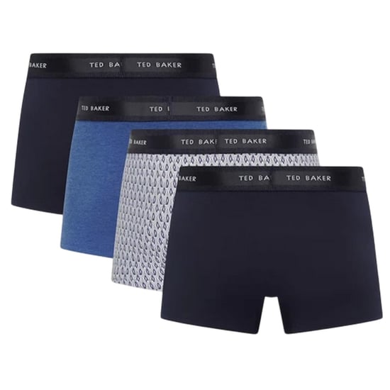 Ted Baker Effen boxershorts voor heren (Set van 4) (Marine/Multikleurig) - Image 2