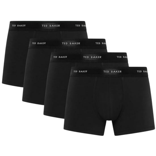 Ted Baker Effen boxershorts voor heren (Set van 4) (Zwart) - Image 1