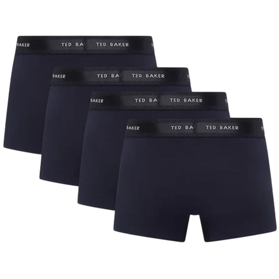 Ted Baker Effen boxershorts voor heren (Set van 4) (Marine) - Image 2