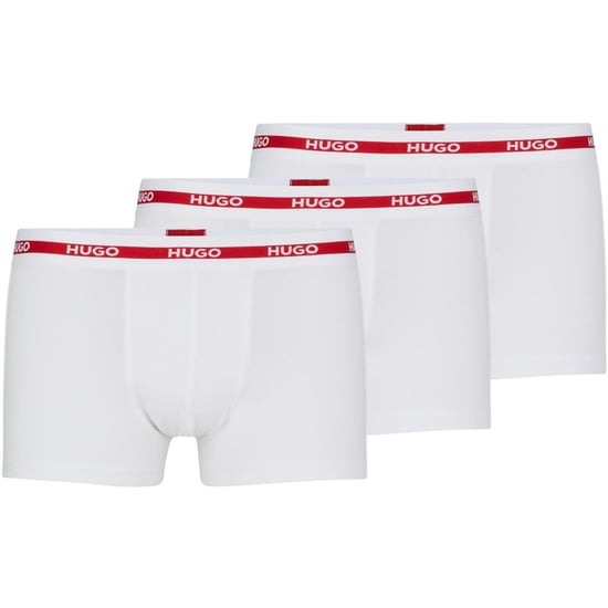 Hugo Biologische boxershorts voor heren (set van 3) (Wit) - Image 2