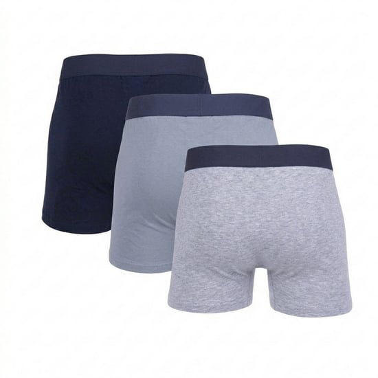 Duck and Cover Heren Boxershort (Pakket van 3) (Marine / Grijze Mars) - Image 2
