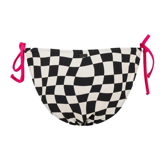 SoulCal Dames/Dames Bikinibroekje met Checkerboard Side Tie (Zwart, Wit) - Image 2