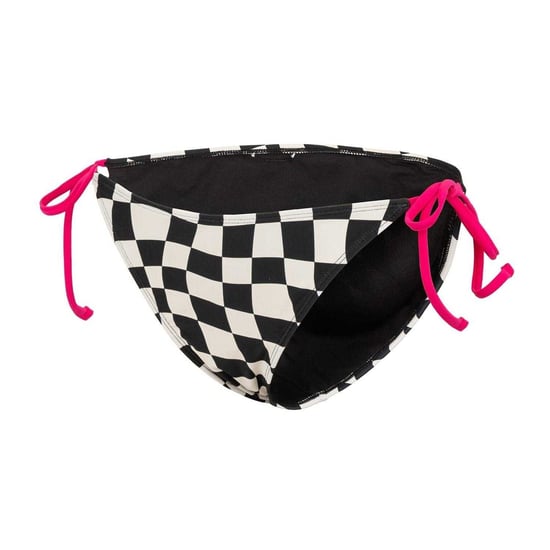 SoulCal Dames/Dames Bikinibroekje met Checkerboard Side Tie (Zwart, Wit) - Image 3