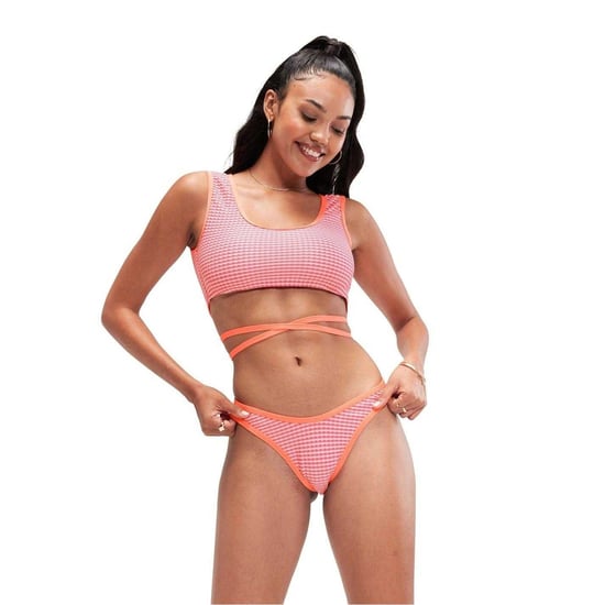 Speedo Dames/Dames Gingham Bikinibroekje (Oranje) - Image 1