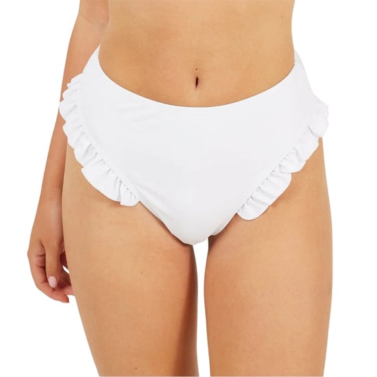 Brave Soul Bikinibroekjes met ruches en hoge taille voor dames (Wit) - Image 4