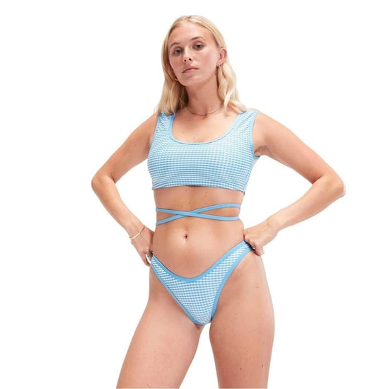 Speedo Dames/Dames Gingham Bikinibroekje (Lichtblauw) - Image 1