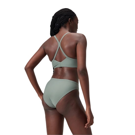 Speedo Dames Logo Hoge Been Bikini Onderbroek (Groen) - Image 2
