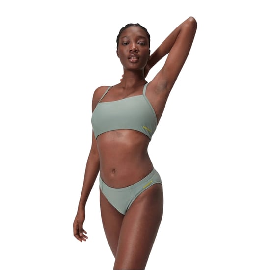 Speedo Dames Logo Hoge Been Bikini Onderbroek (Groen) - Image 4