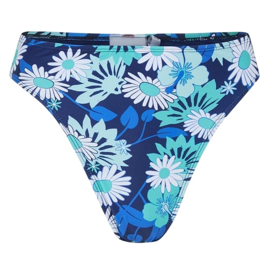 Brave Soul Dames/Dames Floral High Waist Bikini Bottoms (Blauw/Wit) - Image 2