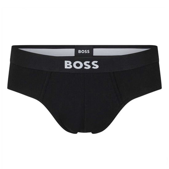 Boss Katoenen herenslip met logo (set van 3) (Zwart) - Image 2