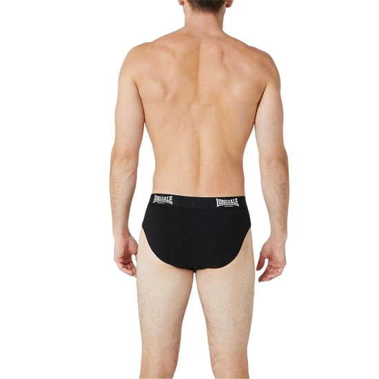 Lonsdale Heren Contrast Tailleband Slip (Set van 2) (Zwart) - Image 2