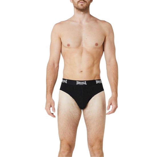Lonsdale Heren Contrast Tailleband Slip (Set van 2) (Zwart) - Image 3