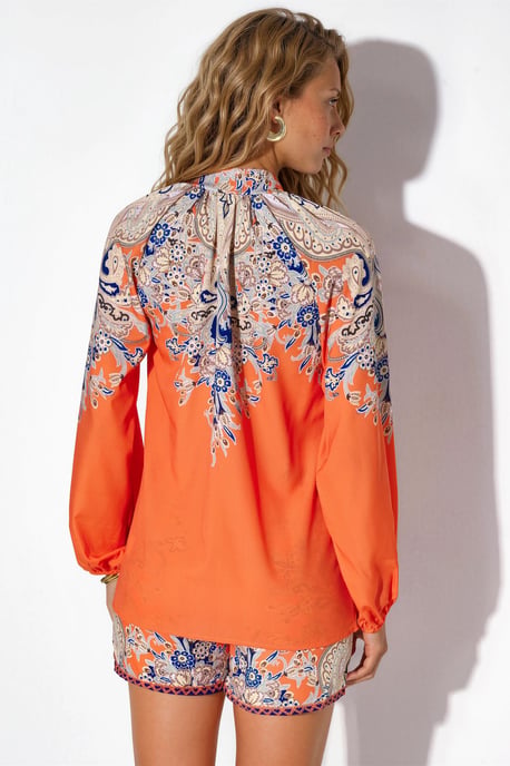 Pijlen geweven playsuit met strikdetail - Image 3