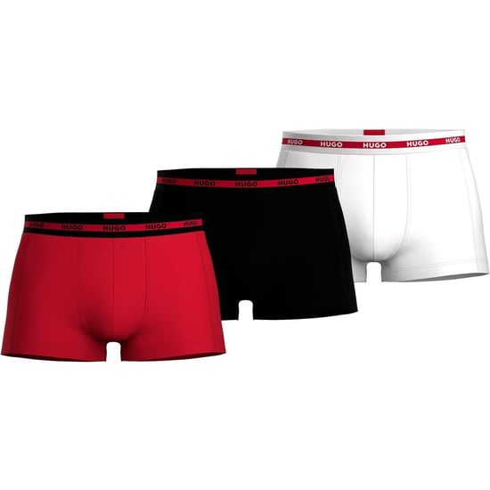 Hugo Biologische boxershorts voor heren (set van 3) (Rood) - Image 3