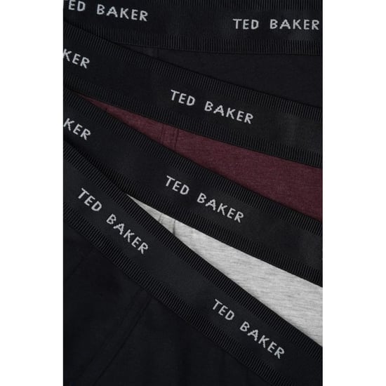 Ted Baker Effen boxershorts voor heren (Set van 4) (Zwart/Multikleurig) - Image 3