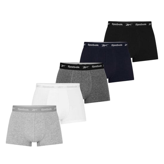 Reebok Boxershorts van jersey voor heren (set van 5) (Zwart) - Image 2