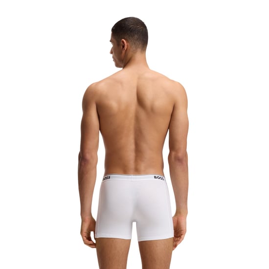 Boss Boxershorts met logo voor heren (set van 3) (Wit) - Image 2
