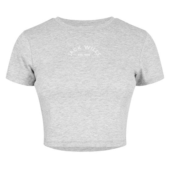 Jack Wills Dames/Dames 1 Katoenen Broek T-Shirt (Grijs Marl Marl) - Image 1