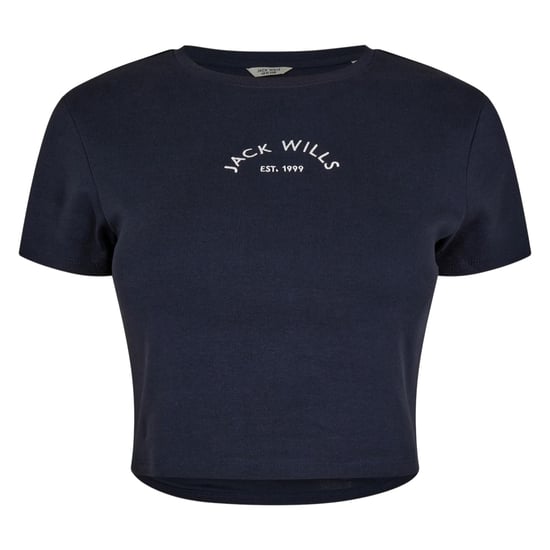 Jack Wills Dames/Dames 1 Katoenen Broek T-Shirt (Marine) - Image 1