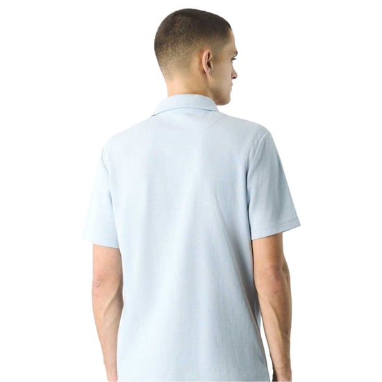 Pretty Green Heren Islington Quarter Zip Regular Poloshirt (Lichtblauw) - Image 2