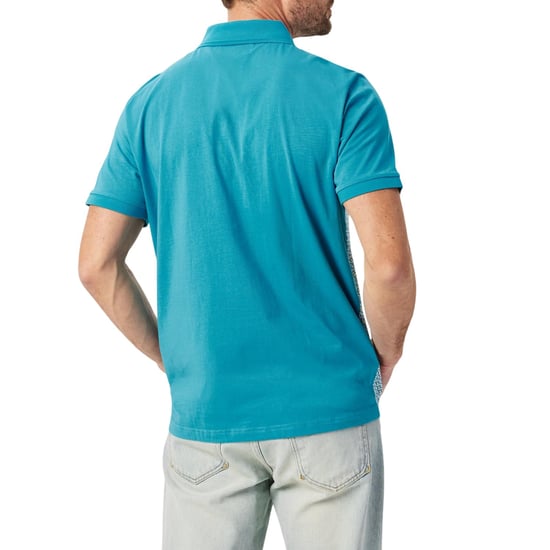 Original Penguin Heren Geometrisch Regular Korte Mouwen Polo Shirt (Blauwe Maan) - Image 4