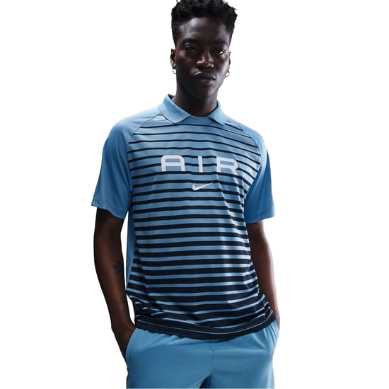 Nike Heren Air Swoosh Stripes Poloshirt (Blauw) - Image 1