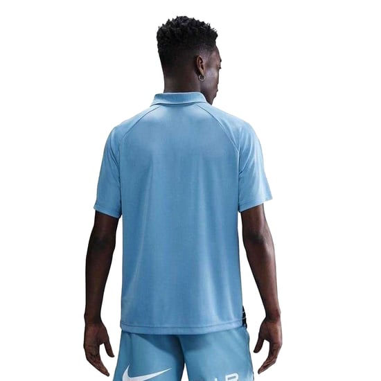 Nike Heren Air Swoosh Stripes Poloshirt (Blauw) - Image 2