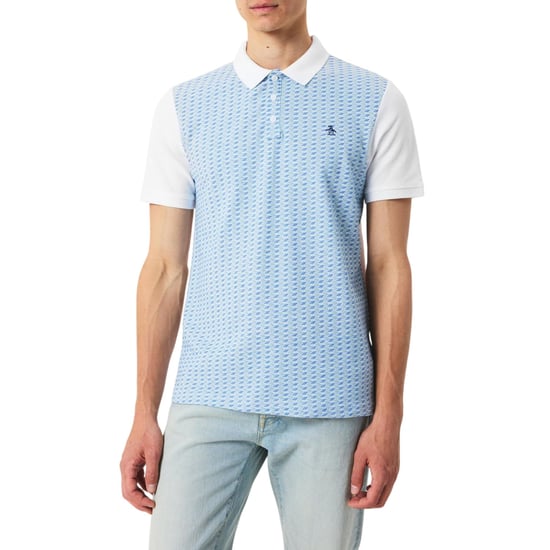 Original Penguin Geborduurd poloshirt voor heren met normale pasvorm (Wit) - Image 4