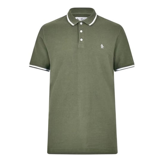 Original Penguin Heren Regular Poloshirt met Korte Mouwen (Druivenblad) - Image 1