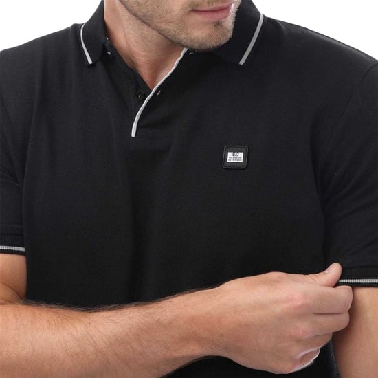 Weekend Offender Heren Spello Polo Shirt (Zwart) - Image 3