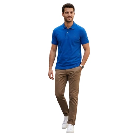 Lacoste Polo-shirt voor heren van Paris Stretch (Blauw) - Image 3