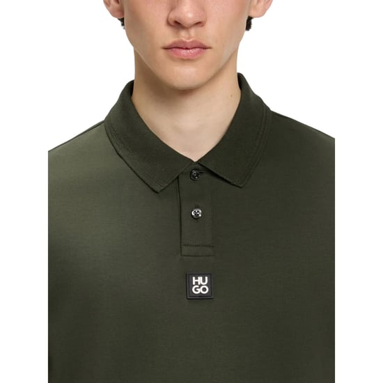 Hugo Deabono-poloshirt met logo voor heren (Donkergroen) - Image 3