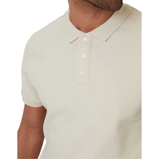 Threadbare Caswell-poloshirt voor heren (Havermelk) - Image 4